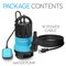 Serenelife 400W Submersible Pump Clean Dirty Water Powerful Utility Sump Pump Auto Float Switch, 16 ft. Cord SLBSMPMP50 - alternate 5